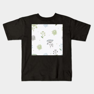 Elegance Seamless pattern with flowers, vector floral illustration in vintage style Kids T-Shirt